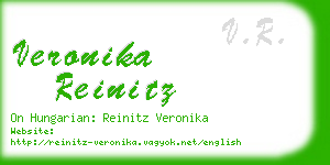 veronika reinitz business card